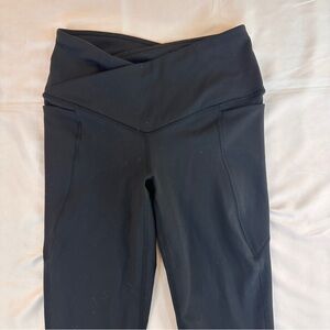 Fabletics PureLuxe High-Waisted Cropped Black Leggings Women's Size XS - (510)